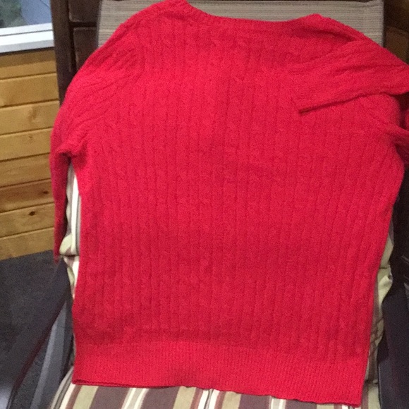 Studio Works Comfy 91% COTTON Sweater in cool red Size 2x or 3x NWT - Fast Ship! - Picture 4 of 4